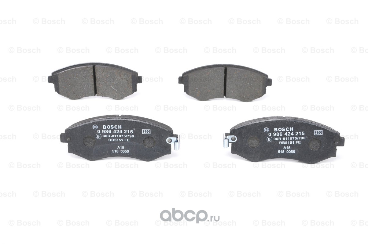 Bosch 0986424215 Колодки тормозные дисковые передние Bosch