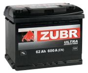 ZUBR ZU620 Батарея аккумуляторная 12В 62 А/ч 600А обратная (-/+) поляр. стандартные (Европа) клеммы
