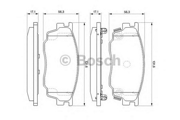 Bosch 0986494078 Комплект тормозных колодок, дисковый тормоз