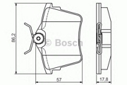 Bosch 0986495090 Комплект тормозных колодок
