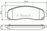 Bosch 0986495167 Комплект тормозных колодок