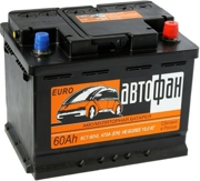 АвтоФан 6СТ601 Батарея аккумуляторная 60А/ч 470А 12В прямая поляр. стандартные клеммы