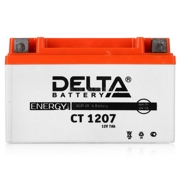 DELTA battery CT1207 Аккумулятор AGM 7 А/ч прямая L+ 150x86x94 EN105 А
