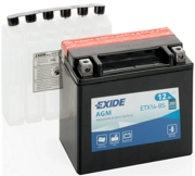 EXIDE ETX14BS Батарея аккумуляторная 12А/ч 200А 12В прямая поляр. болтовые мото клеммы