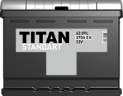 TITAN 6СТ621VL Батарея аккумуляторная 62А/ч 570А 12В прямая поляр. стандартные клеммы