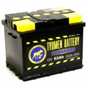 TYUMEN BATTERY 6CT62L1 Батарея аккумуляторная 62А/ч 550А 12В прямая поляр. стандартные клеммы