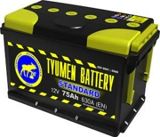TYUMEN BATTERY 6CT75L1 Батарея аккумуляторная 75А/ч 630А 12В прямая поляр. стандартные клеммы