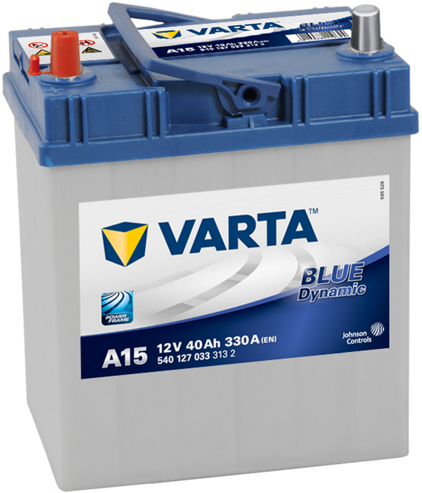 Varta 540127033 Аккумулятор Blue Dynamic 40 А/ч прямая L+ A15 187x127x227 EN330 А