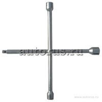 Сибртех 14258 Ключ-крест баллонный, 17 х 19 х 21 мм, под квадрат 1/2, толщина 14 мм Сибртех