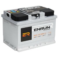ENRUN ES600 Аккумулятор 60А/ч 600А 12V обратная (-) (+) полярн. стандартные (Т1) клеммы