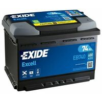 EXIDE EB740 Батарея аккумуляторная 74А/ч 680А 12В обратная полярн. стандартные клеммы