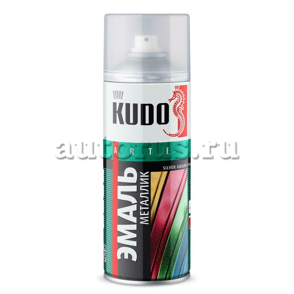 Kudo KU1026 Эмаль универсальная металлик KUDO SILVER GRAIN FINISH Серебро