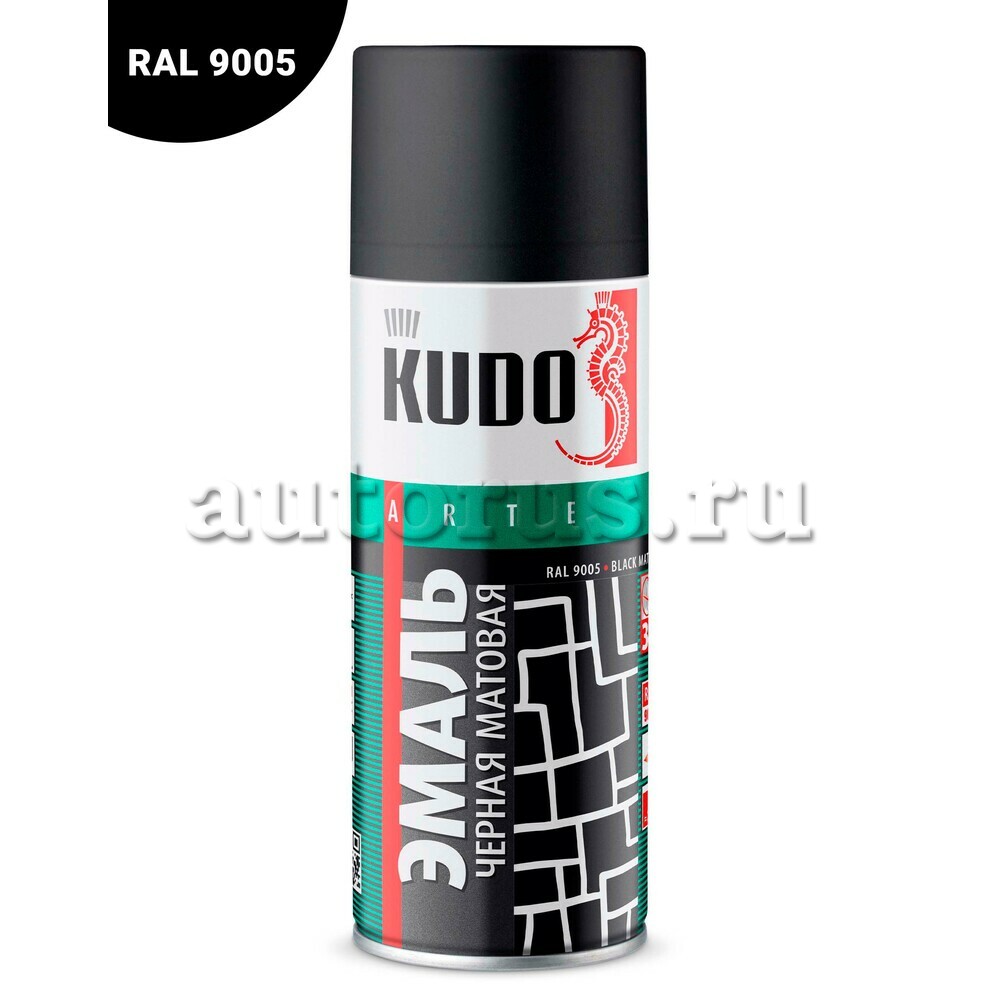 Kudo KU1102 Эмаль универсальная KUDO «3P» TECHNOLOGY Чёрная матовая RAL 9005