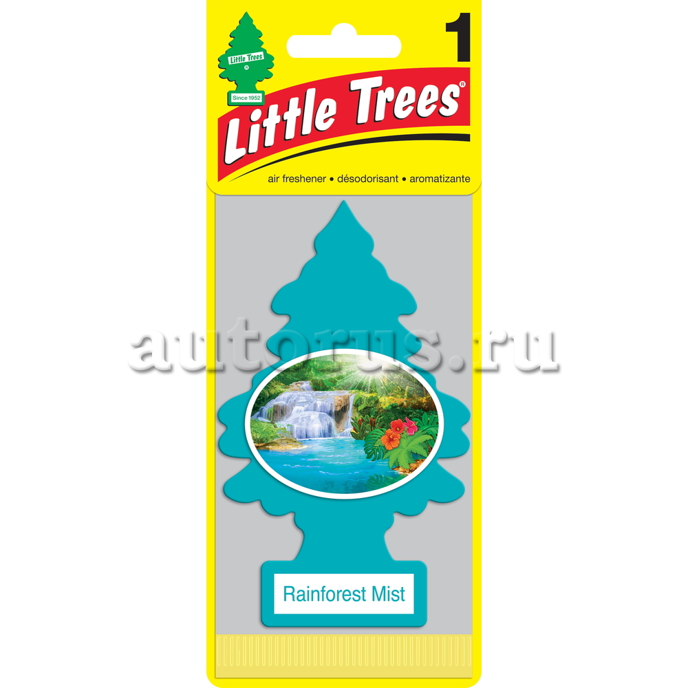Little Trees U1P10106RUSS Ароматизатор Елочка Тропический туман пропитанный пластинка тропический туман