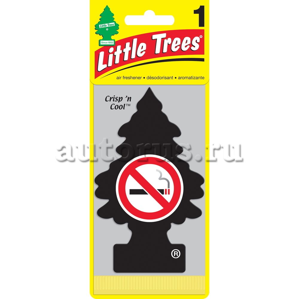 Little Trees U1P17037RUSS Ароматизатор Елочка Не курить! пропитанный пластинка антитабак