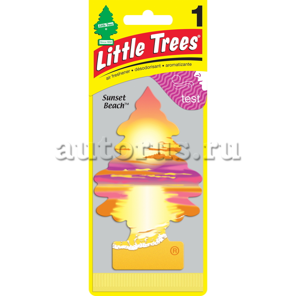 Little Trees U1P17177RUSS Ароматизатор "Ёлочка Сансет Бич" США 17177