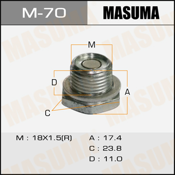 Masuma M70 Болт (пробка) маслосливной