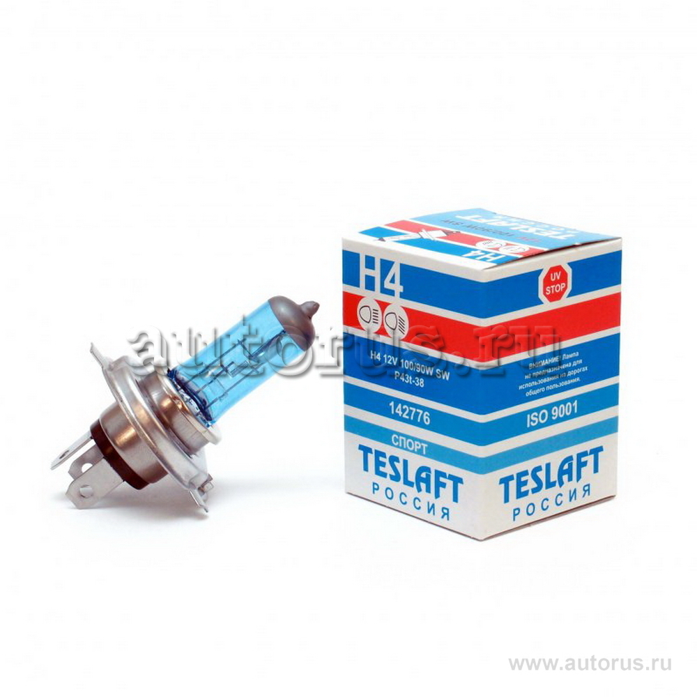 Teslaft 142776 Лампа 12V H4 100/90W 1 шт. картон