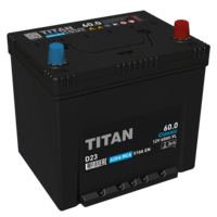 TITAN 4607008889932 Батарея аккумуляторная TITAN Classic Asia 12В 60 А/ч 510А обратная (-/+) поляр. выносные (Азия) клеммы