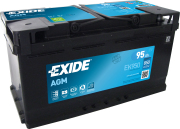 EXIDE EK950 АКБ 95А/ч 850А 12ВH2 обратная полярн. стандартные клеммы