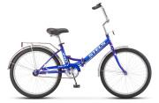 Stels LU070366 Велосипед 24 складной Pilot 710 (2019) количество скоростей 1 рама сталь 16 синий