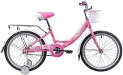NOVATRACK 205AGIRLISHPN9 Велосипед NOVATRACK 20&quot;, GIRLISH line,розовый,  алюм.рама., тормоз нож, крылья и багажник