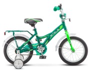 Stels LU076195 Велосипед 14 детский Talisman (2018) количество скоростей 1 рама сталь 9,5 зеленый
