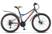 Stels LU083601 Велосипед 26 горный Navigator 510 D (2020) количество скоростей 18 рама сталь 16 темно-синий