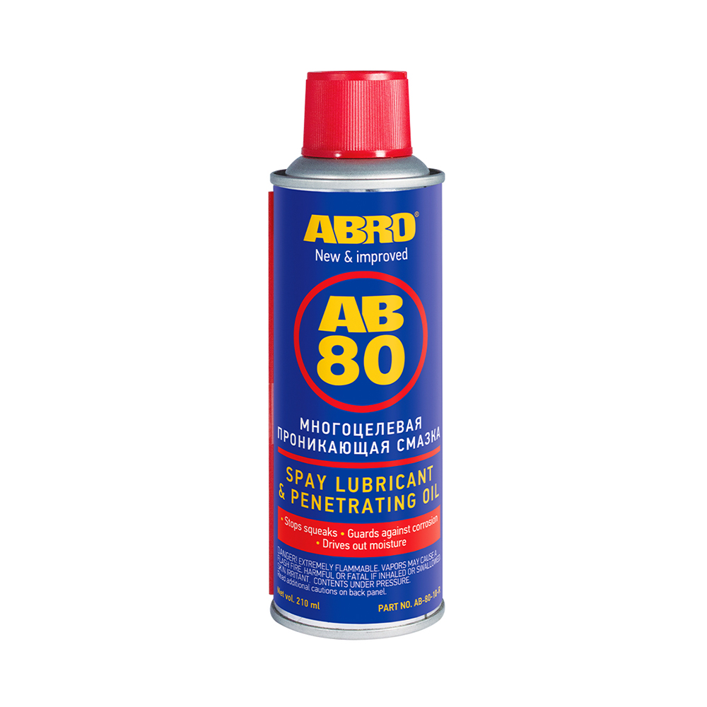 ABRO AB80210 ABRO Смазка-спрей универ-ная AB-80 с тефлоном 210м