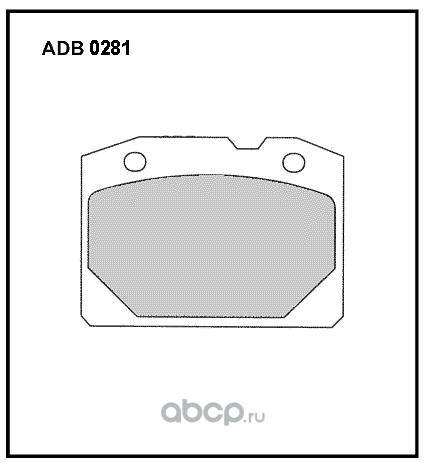ALLIED NIPPON ADB0281 Колодки тормозные дисковые