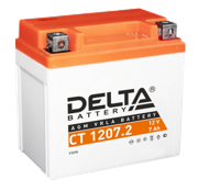 DELTA battery CT12072 Батарея аккумуляторная 7А/ч 130А 12В обратная полярн.