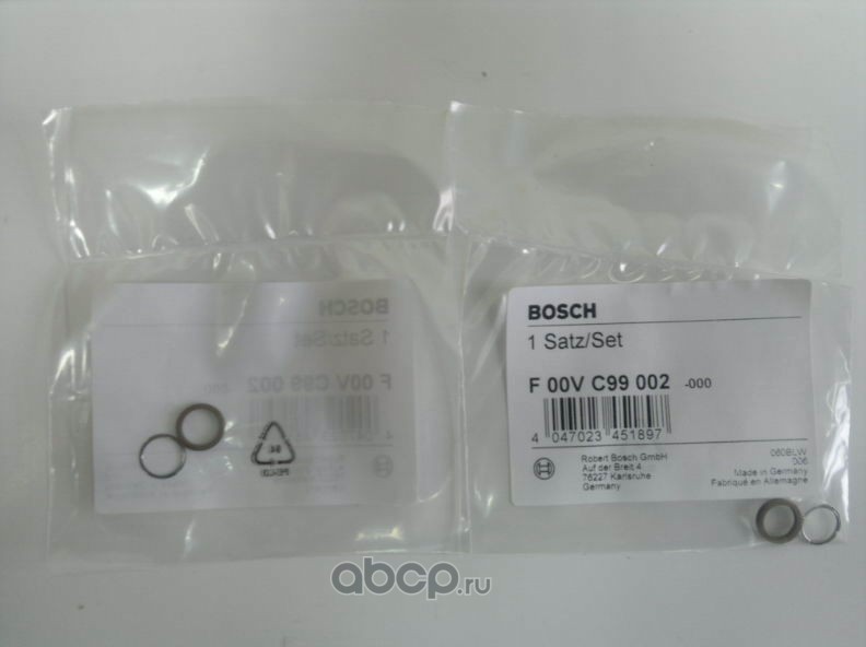 Bosch F00VC99002 Уплотнительное кольцо топливной форсунки