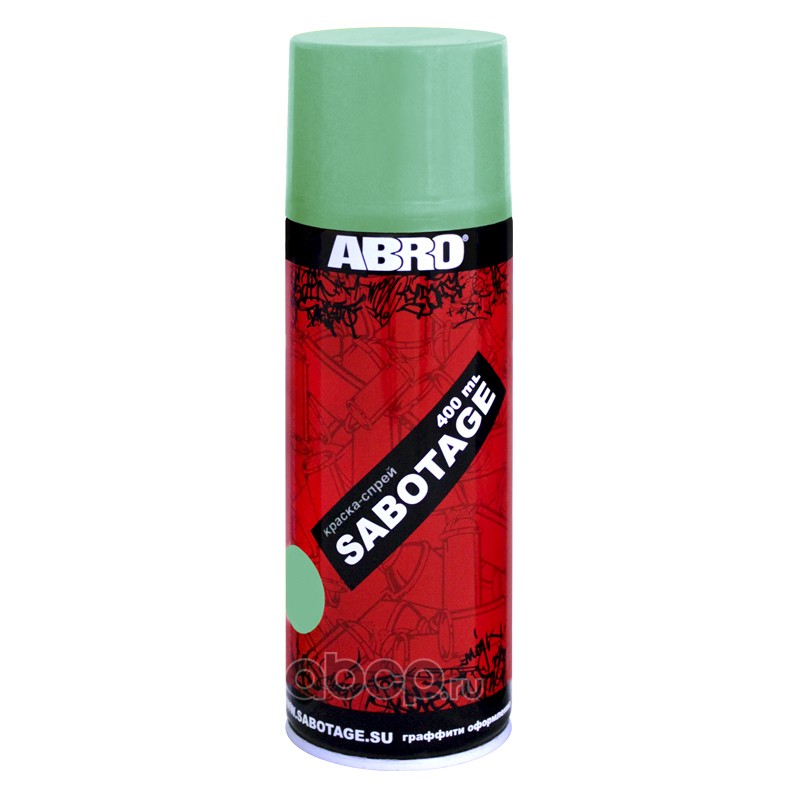 ABRO SPG302 краска-спрей бледно-зеленый SABOTAGE 400мл