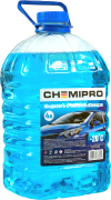 CHEMIPRO CH040 Жидкость для стеклоомывателя зимняя! 4L готовая -20°С, изопропиловая