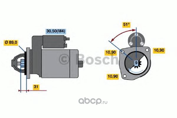 Bosch 0986021000 Стартер