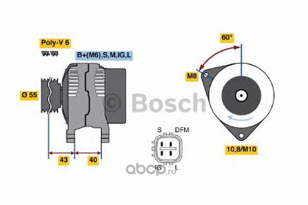 Bosch 0986042660 Генератор