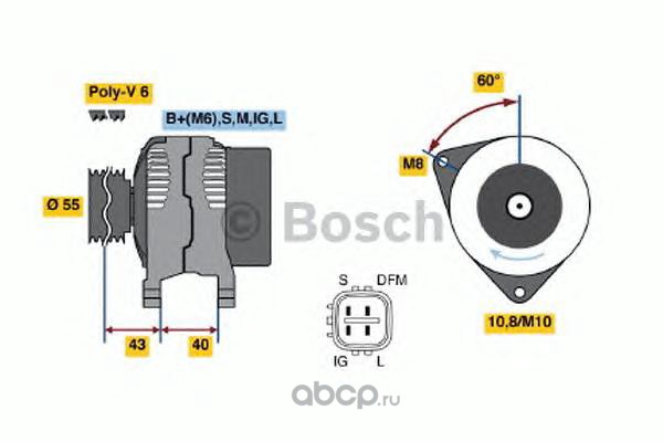 Bosch 0986046110 Генератор