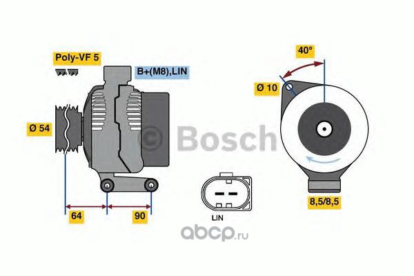 Bosch 0986048400 Генератор