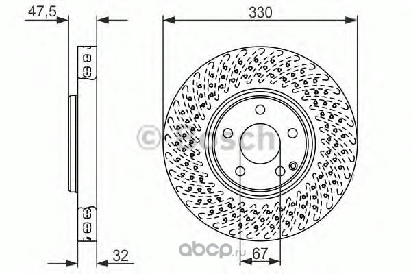 Bosch 0986479334 Тормозной диск