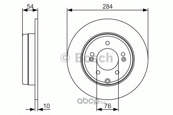 Bosch 0986479A45 Тормозной диск