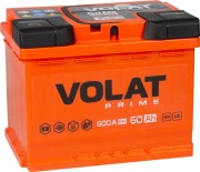 VOLAT Battery VS601 Батарея аккумуляторная VOLAT Prime 12В 60 А/ч 600А прямая (+/-) поляр. стандартные (Европа) клеммы