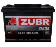 ZUBR ZU601 Батарея аккумуляторная 12В 60 А/ч 600А прямая (+/-) поляр. стандартные (Европа) клеммы