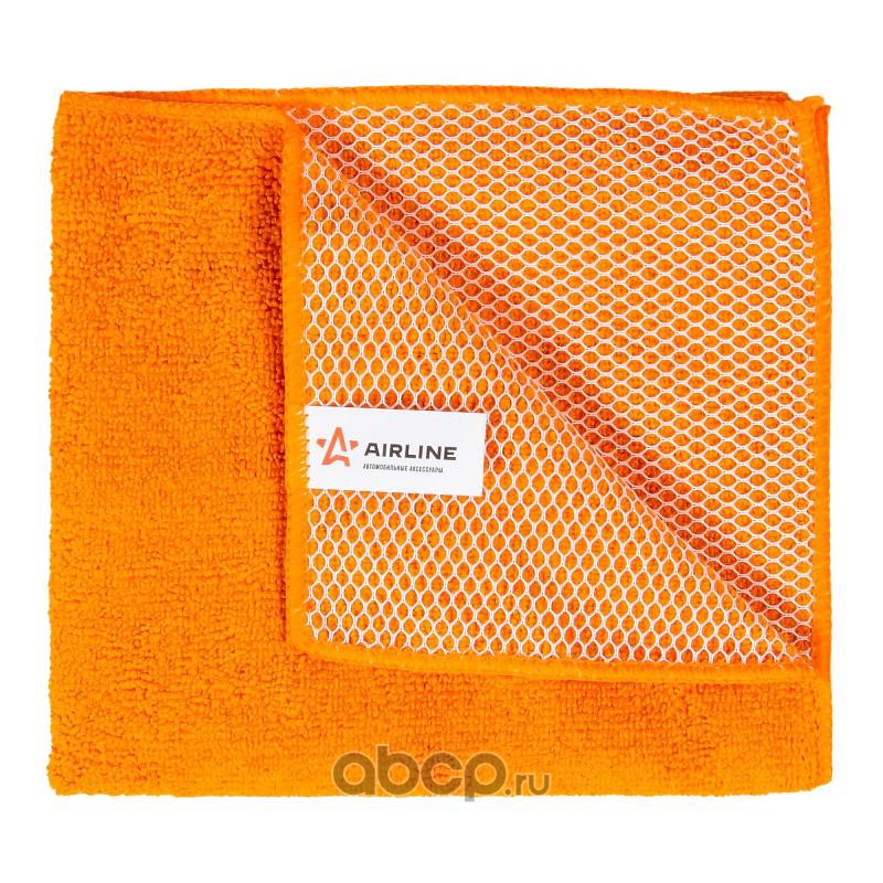 AIRLINE ABA04 Салфетка из микрофибры и коралловой ткани оранжевая (35*40 см)  (AB-A-04)