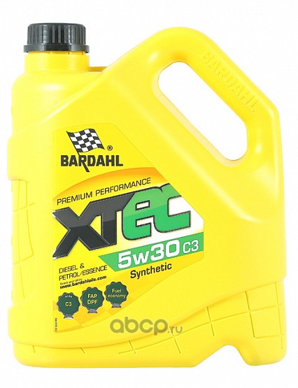 Bardahl 36302 Масло моторное XTEC 5W-30 синтетическое 4 л