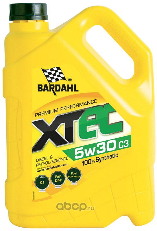Bardahl 36303 Масло моторное XTEC 5W-30 синтетическое 5 л