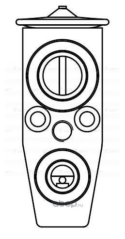LUZAR LTRV0550 Клапан расш. кондиционера (ТРВ) для а/м Сhevrolet Cruze (09-)/Opel Astra J (10-) (LTRV 0550)