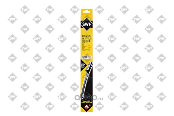 Swf 119514 Щетка стеклоочистителя задняя 285 мм бескаркасная 1 шт Visioflex