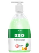 GraSS 125567 Дезинфицирующее средство на основе изопропилового спирта DESO C9 (ананас) 500 мл