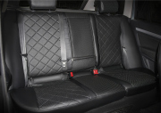 Rival SC60052 Авточехлы Ромб (зад. спинка цельная) для сидений, эко-кожа, черные