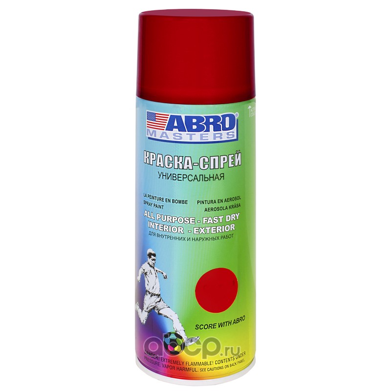ABRO SP073AM краска-спрей стандартная красная 473мл